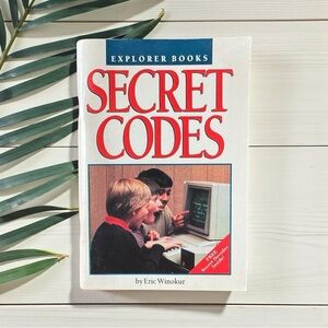 Vintage 1990 Explorer Books – SECRET CODES – With Unpunched Decoder Disk